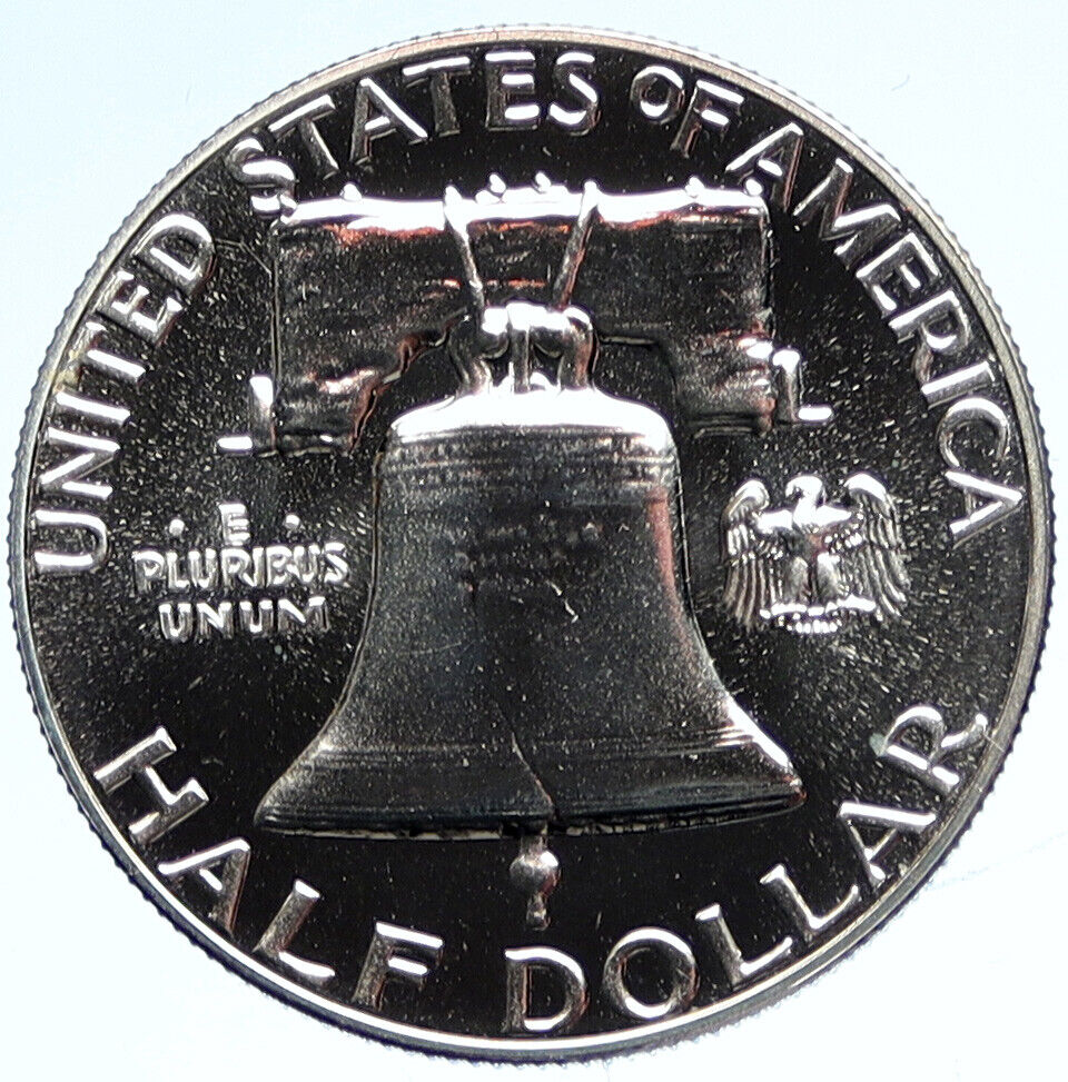 1962 P US Benjamin Franklin LIBERTY BELL Proof Silver Half Dollar Coin i112571