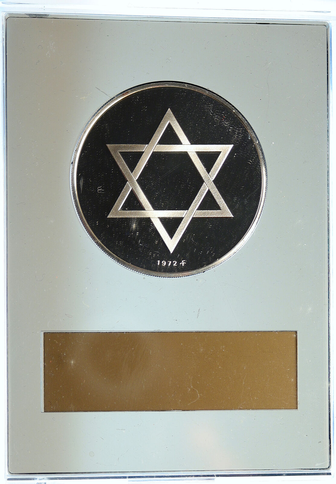 1972 US USA Franklin Mint Hannukah FESTIVAL of LIGHTS Proof Silver Medal i112712