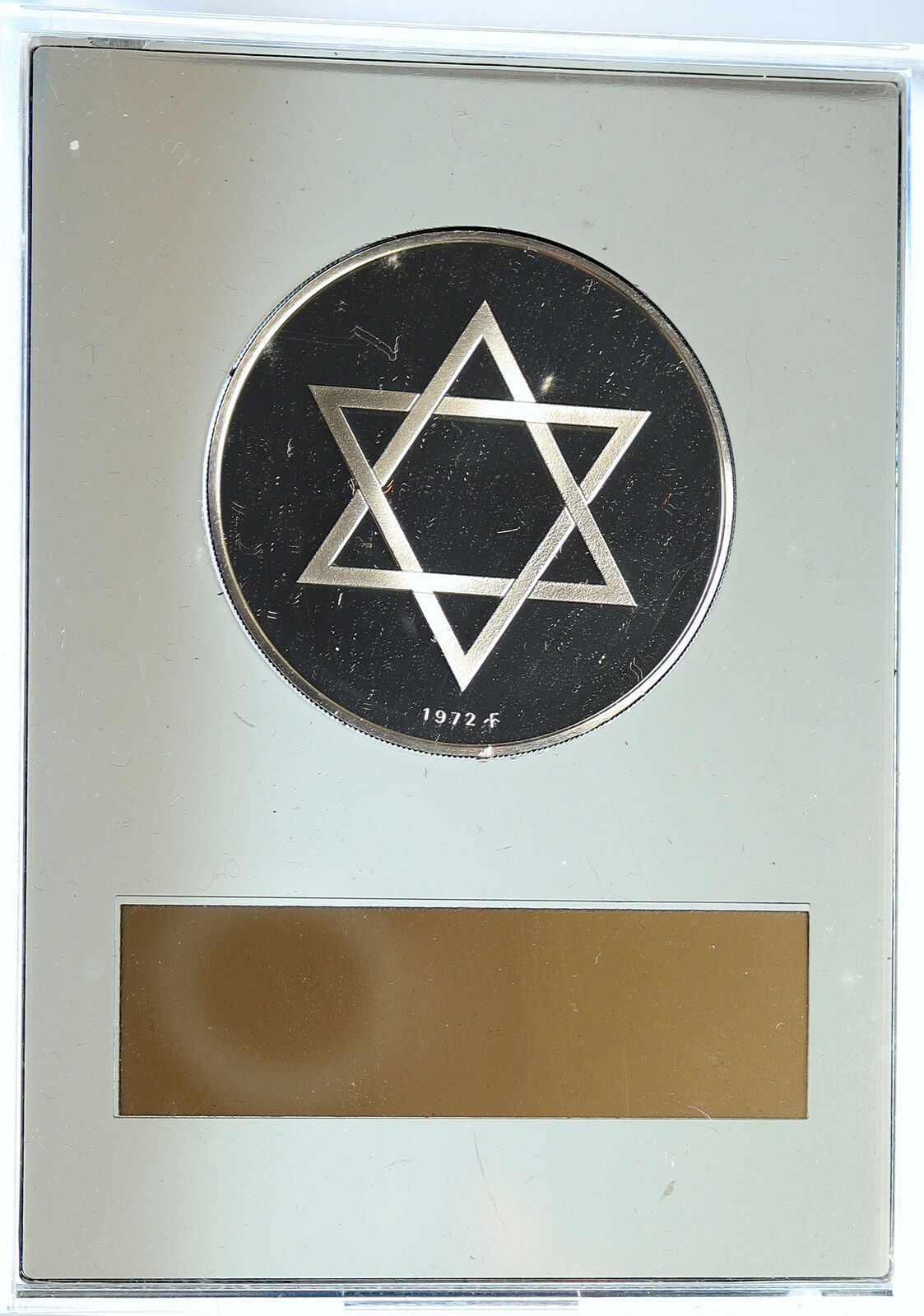 1972 US USA Franklin Mint Hannukah FESTIVAL of LIGHTS Proof Silver Medal i112722