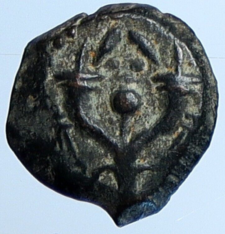 ALEXANDER JANNAEUS Biblical Jerusalem Jewish Widow's Mite Coin Hend 1145 i110529