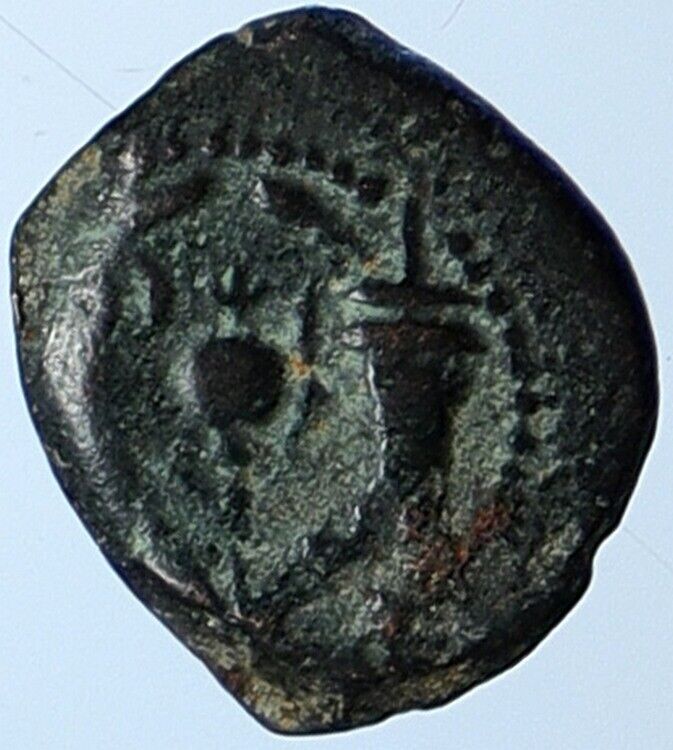 ALEXANDER JANNAEUS Biblical Jerusalem Jewish Widow's Mite Coin Hend 1146 i110594