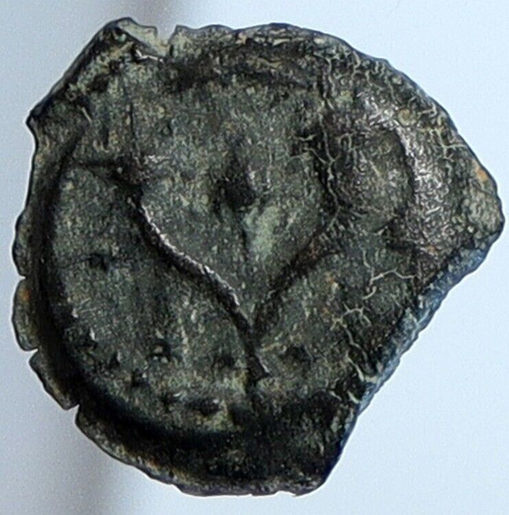 JOHN HYRCANUS Ancient JEWISH Jerusalem Bible Widows Mite Coin Hend 1132 i110627