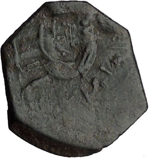 Latin Rulers of Constantinople PossUnpub Half Tetarteron Byzantine Coin i32608