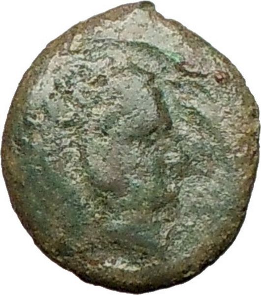 THERMAI in SICILY 407BC HERA & HERCULES Rare Authentic Ancient Greek Coin i24878