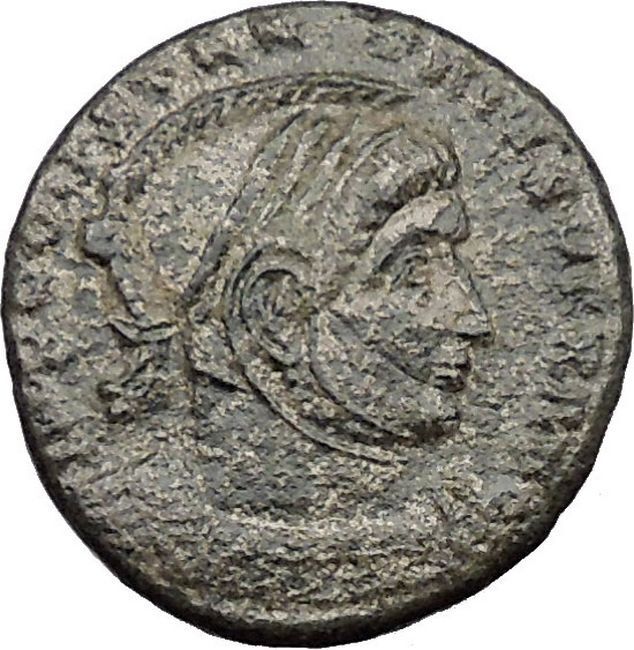 Constantine I The Great 319AD Ancient Roman Coin Victories w shield i32479