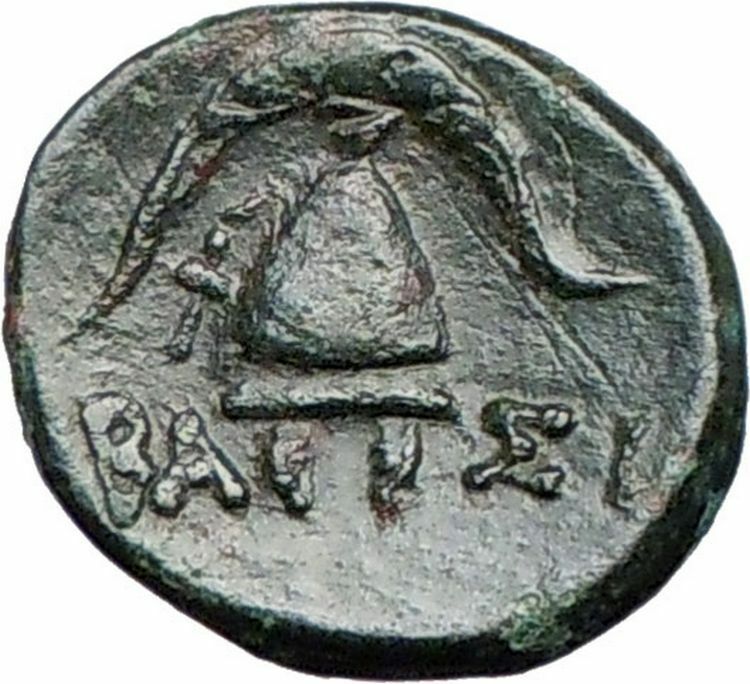 DEMETRIUS I Poliorcetes 294BC Ancient Greek Coin HELMET SHIELD i27042