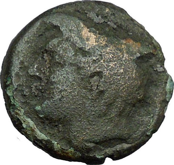 AINOS in THRACE 280BC Rare Authentic Ancient Greek Coin Hermes Caduceus i34308