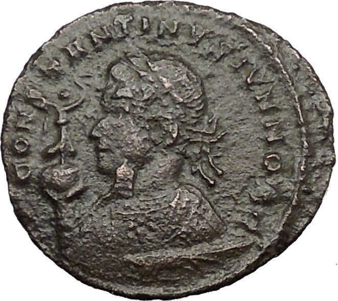 CONSTANTINE II Jr. Constantine the Great son Ancient Roman Coin ALTAR i32777