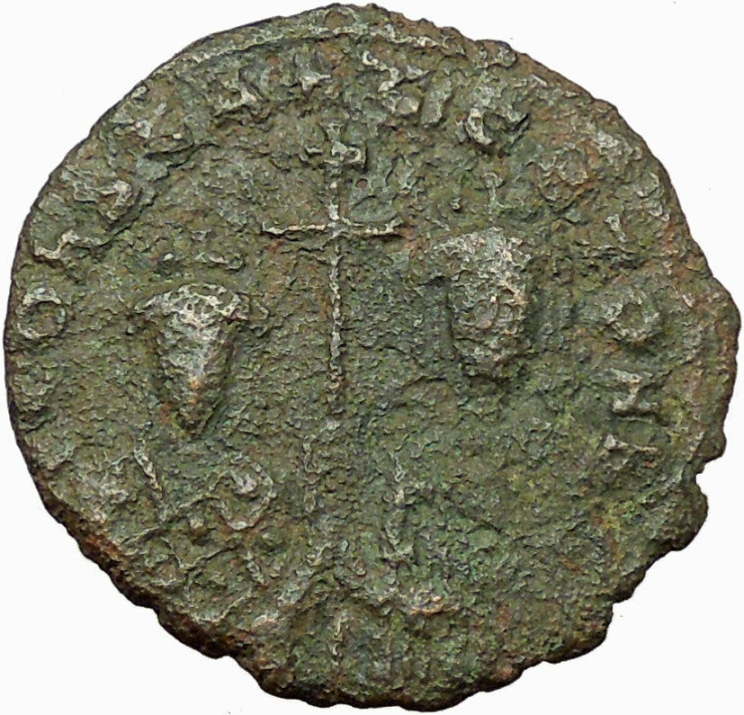 CONSTANTINE VII & ZOE 913AD Constantinople Follis Ancient Byzantine Coin i34955