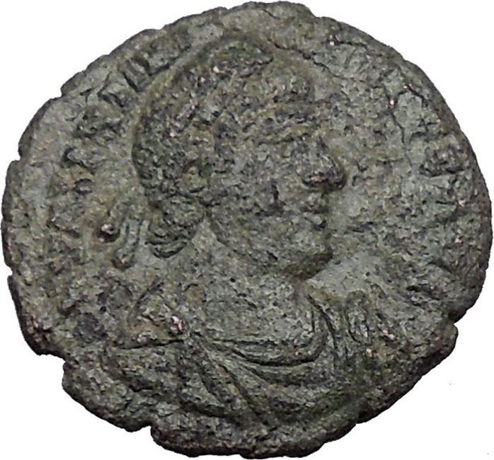 VALENTINIAN I 364AD R dot QVARTA Rome mint Rare Ancient Roman Coin Nike i32760