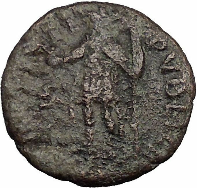 CONSTANTIUS II Constantine the Great son w globe Ancient Roman Coin i33019