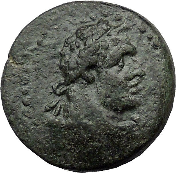 Sardes in Asia Minor 133BC Ancient Greek Coin Nude Apollo Young Hercules i31470