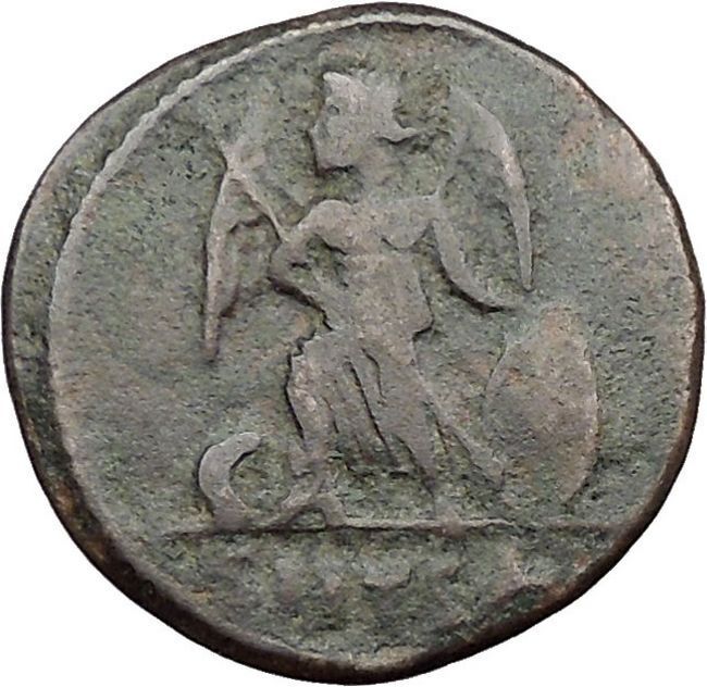 Constantine I The Great founds Constantinople Ancient Roman Coin Nike i32670