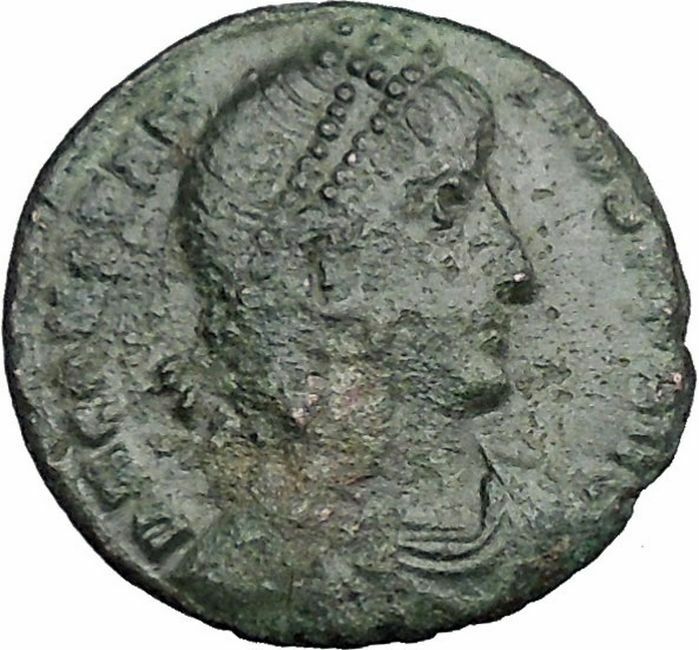 CONSTANTIUS II Constantine the Great son Sirmium Roman Coin Horse man i33266