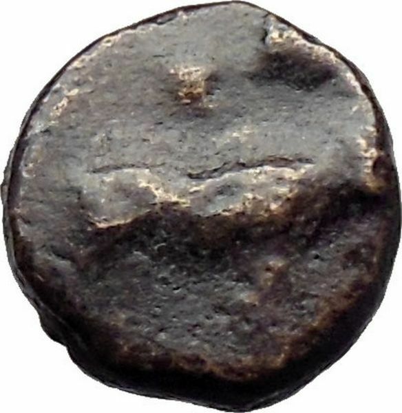 ERETRIA Euboea Euboia UNPUBLISHED? Rare Ancient Greek Coin Bull Grapes i30671