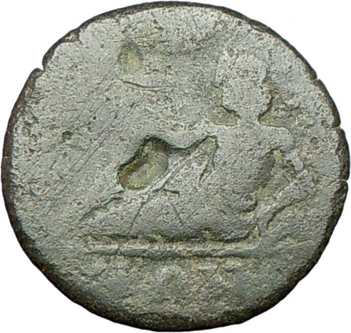 Caracalla 198AD Authentic Ancient Roman Coin River-god reclining Rare i28060