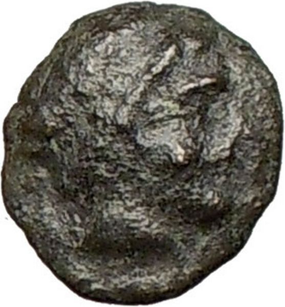 AMPHIPOLIS 410BC Male Head & Race Torch Symbol of hope Ancient Greek Coin i24824