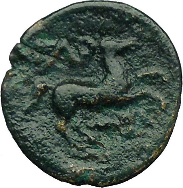 Greek City of Gargara in Troas 350BC Apollo Horse Authentic Ancient Coin i34325