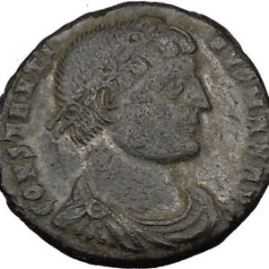 Constantine I the Great 324AD Ancient Roman Coin Military camp gate i35724