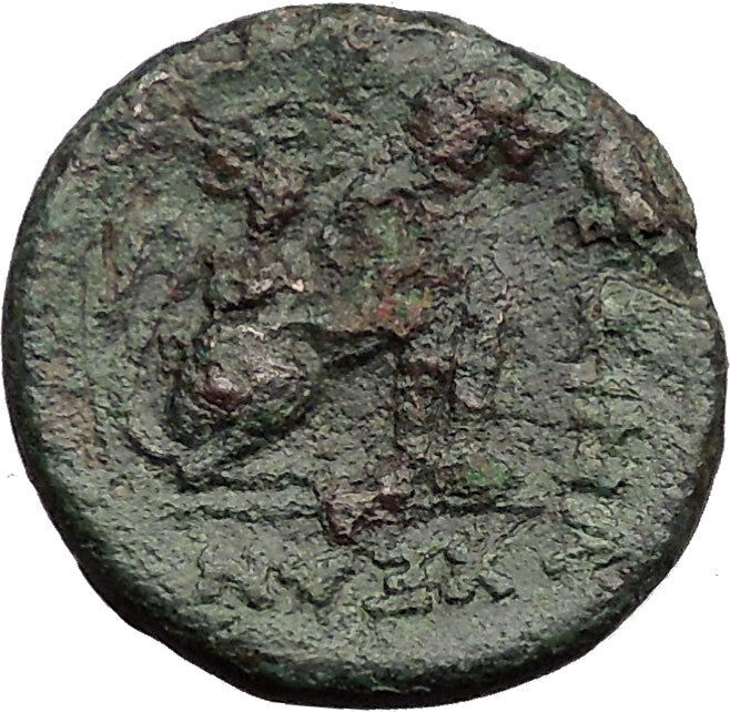 Lysimacheia in Thrace 309BC Ancient Greek Coin LION APOLLO Healer God i31858