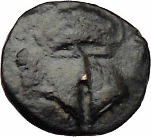 MESEMBRIA Thrace 400BC Rare Ancient Greek Coin Corinthian helmet i29650