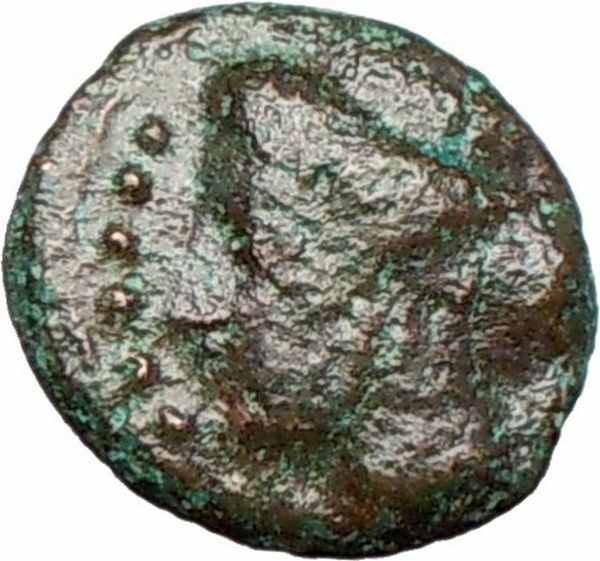 HIMERA Sicily 420BC Ancient Greek Coin Nymph & LAUREL WREATH of success i26268