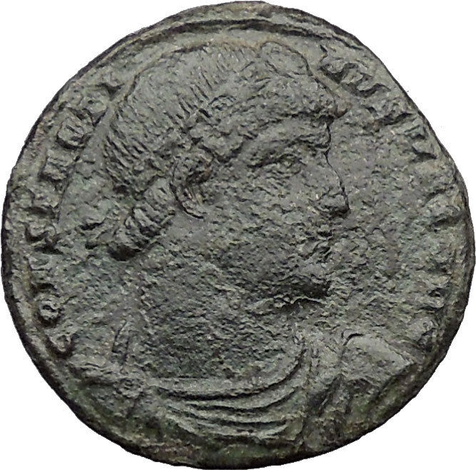Constantine The Great 327AD Ancient Roman Coin Victory Over Licinius i32663