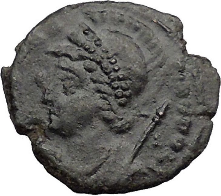 Constantine I The Great founds Constantinople Ancient Roman Coin Soldier i32785