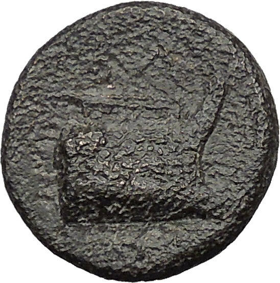 Demetrius I Poliorcetes Helmet Macedon Kingdom Galley Ship Greek Coin i31364