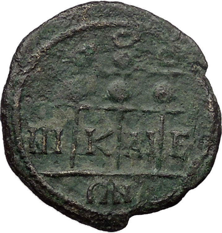 SEVERUS ALEXANDER 222AD Nicaea Bithynia Ancient Roman Coin 3 Standards i30826