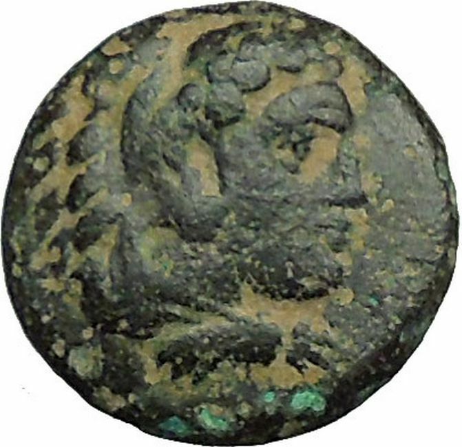 Greek city of ERYTHRAI in IONIA 330BC Hercules Bow Club Ancient Coin i34328 Rare