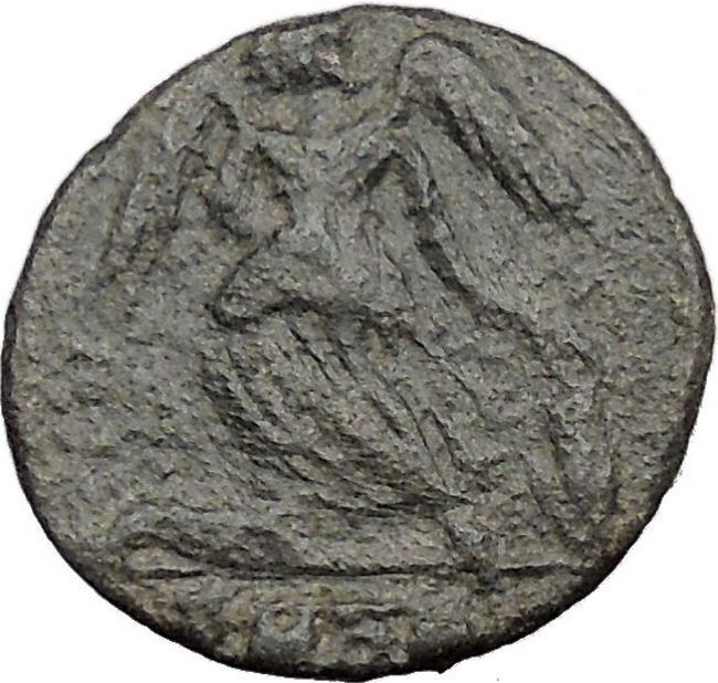 Constantine I The Great founds Constantinople Ancient Roman Coin Nike i32502