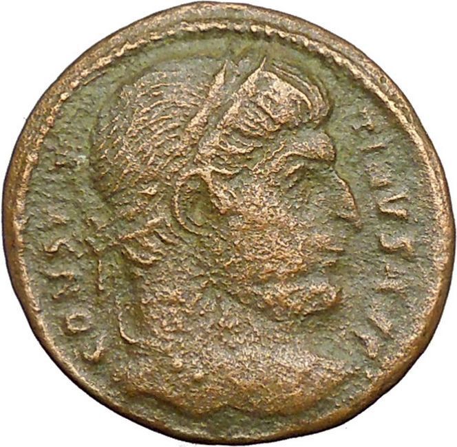 Constantine I The Great 323AD Ancient Roman Coin Victory over Sarmatia i34561