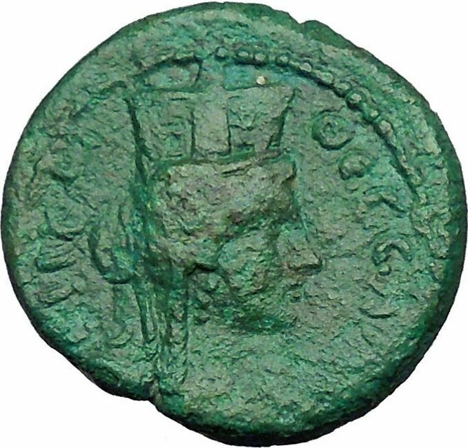 Greek City of Thesslonica KABEIROS BlacksmithSeptimius Severus Coin i34340 Rare