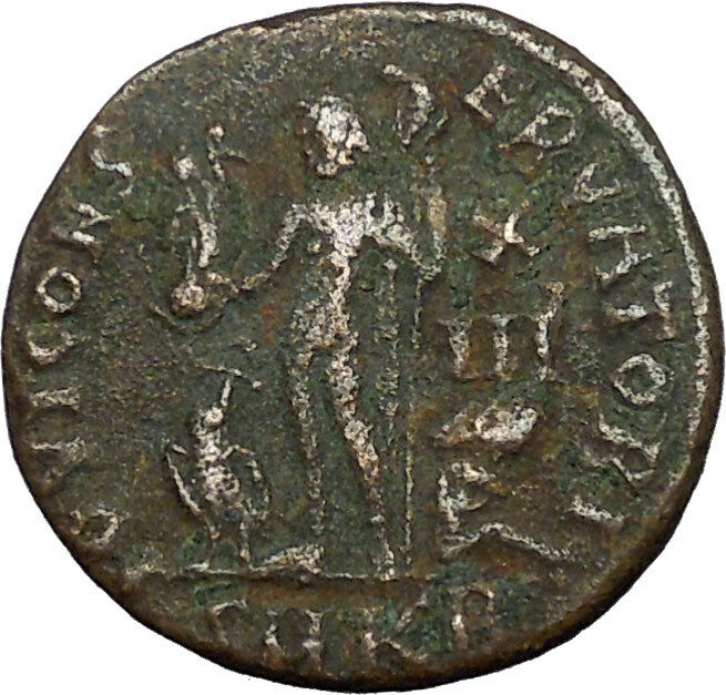 LICINIUS I Constantine I the Great enemy Ancient Roman Coin NUDE JUPITER i34794