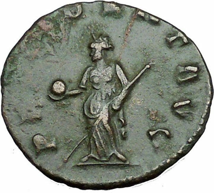 GALLIENUS son of Valerian I Ancient Roman Coin Forethought Goddes Cult i34079