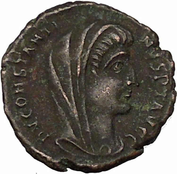 CONSTANTINE I the GREAT 347AD Ancient Roman Coin Christian Deification i35587