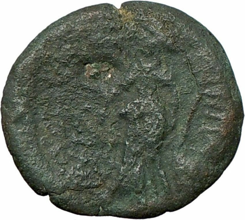 AMPHIPOLIS Ancient Rare Greek Coin GORGONEION ATHENA NIKE 1stCentBC i24079