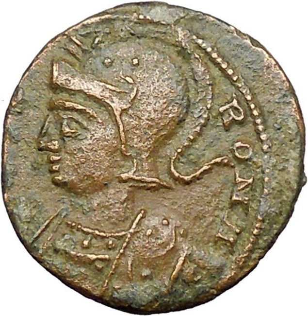 Constantine I the Great 333AD Romulus Remus She-Wolf Rome Roman Coin i34409