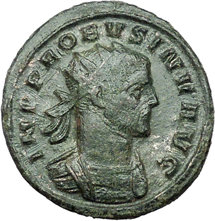 Probus INV - Invictus Unconquered Sun God 278A.D. Ancient Roman Coin i34575