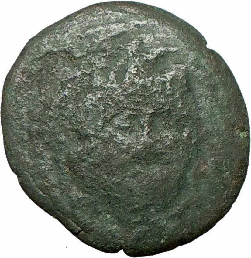 AMPHIPOLIS Ancient Rare Greek Coin GORGONEION ATHENA NIKE 1stCentBC i24079