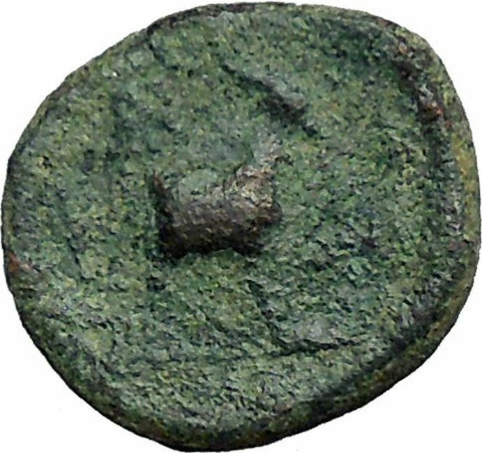 AIGAI in Aiolis 2nd Cent BC Hermes & Goat Quality Ancient Greek Coin i34025