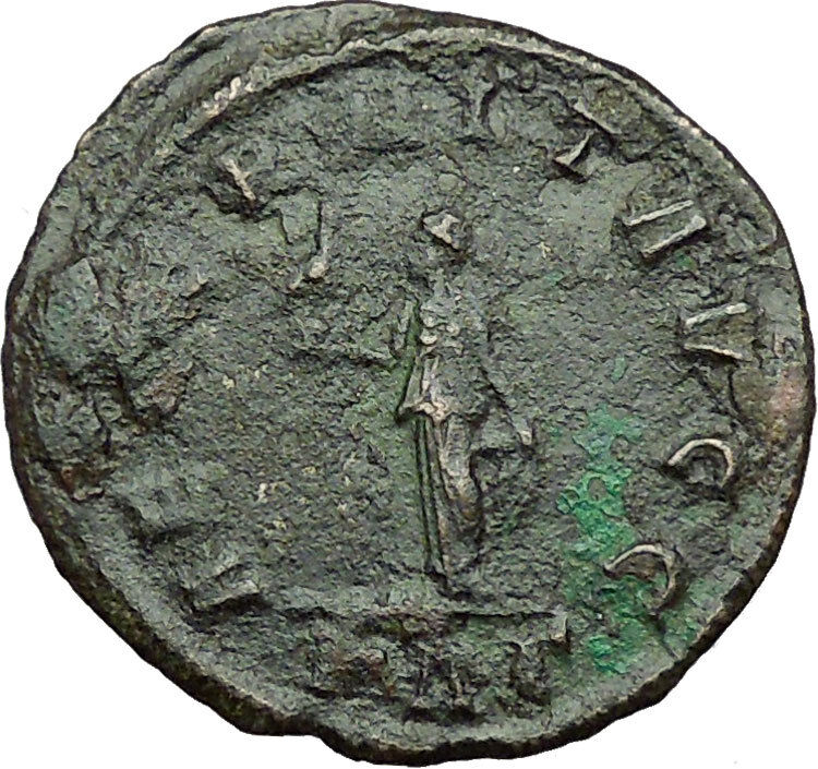 Carinus Carus son 384AD Ancient Roman Coin Eternity Forever Ouroboros i34568