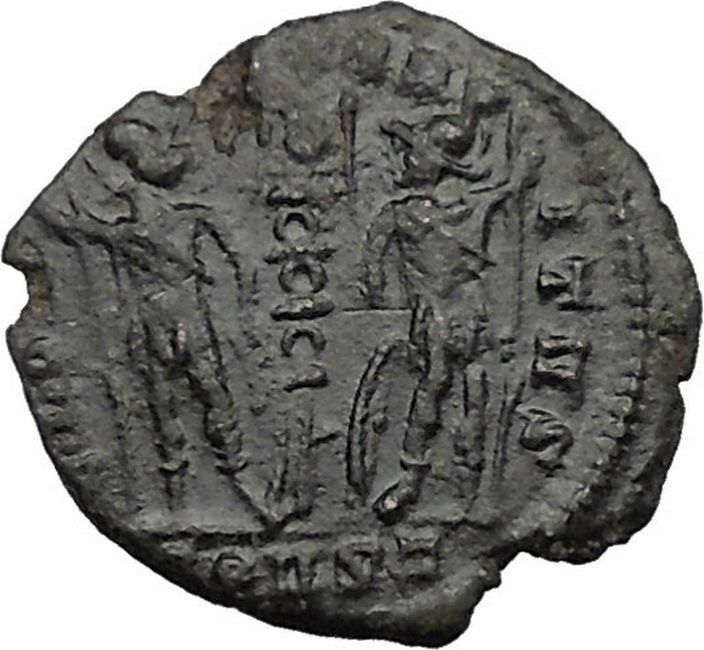 Constantine I The Great founds Constantinople Ancient Roman Coin Soldier i32785