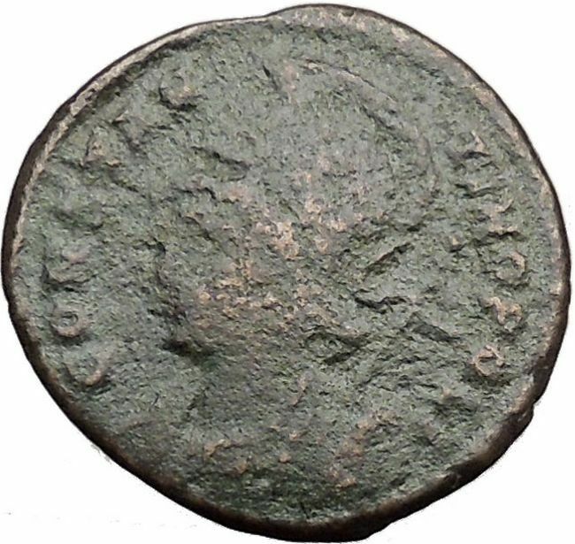 Constantine I The Great founds Constantinople Ancient Roman Coin Nike i32505