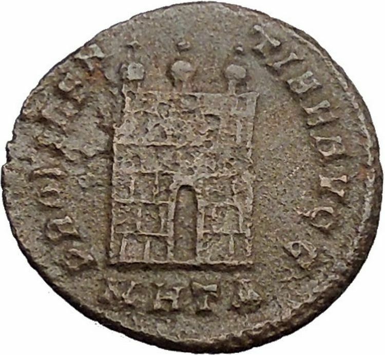 Licinius I enemy of Constantine the Great Ancient Roman Coin Camp Gate i30970