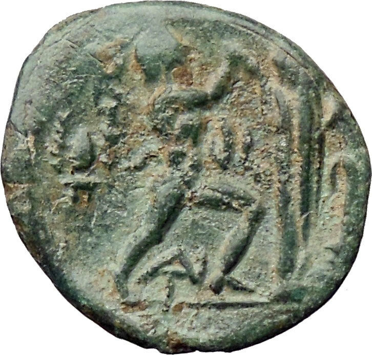 Antigonos II Gonatas Macedon King Ancient Greek Coin Nude PAN Athena i30536