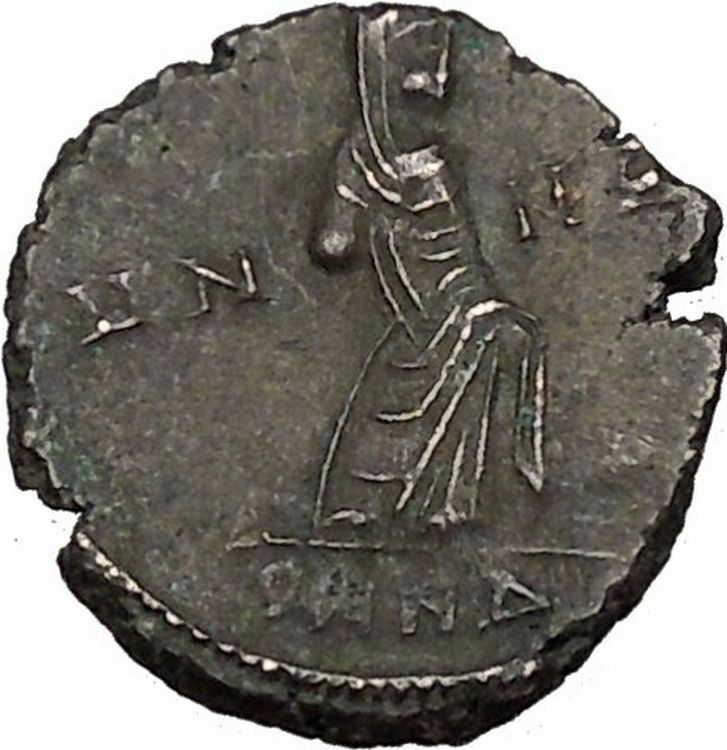 CONSTANTINE I the GREAT 347AD Ancient Roman Coin Christian Deification i35641