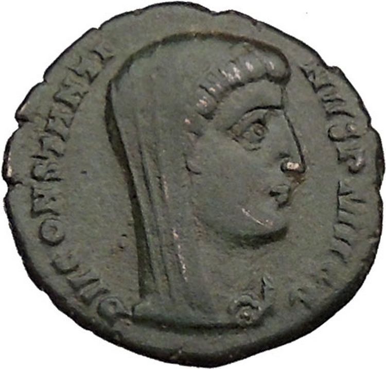 CONSTANTINE I the GREAT Old Roman Coin POSTHUMOUS Christian Deification i37162