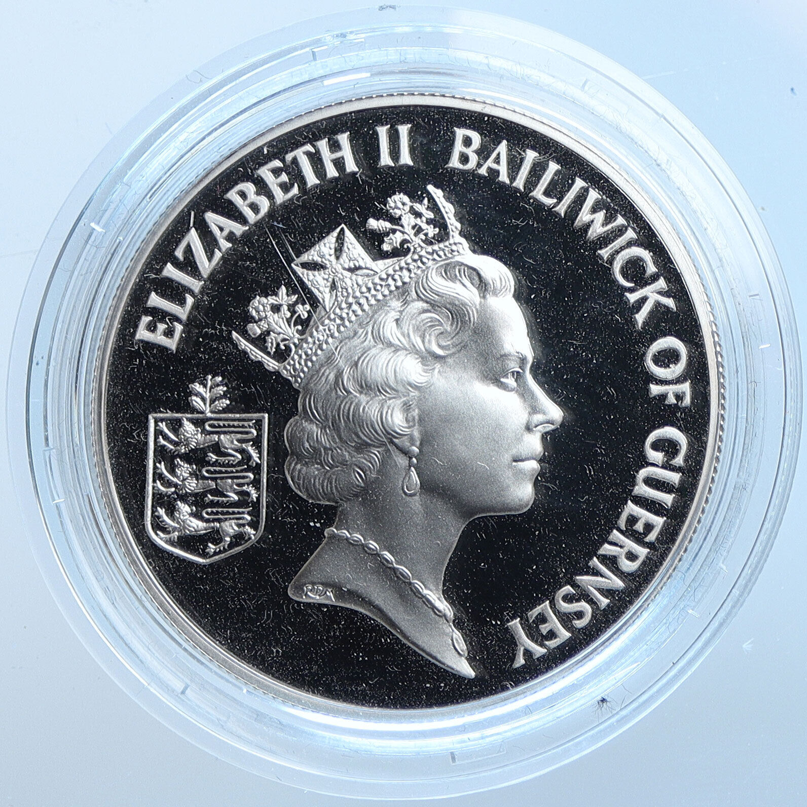 1995 GUERNSEY Island Elizabeth II LIBERATION Proof Silver 2 Pounds Coin i114590